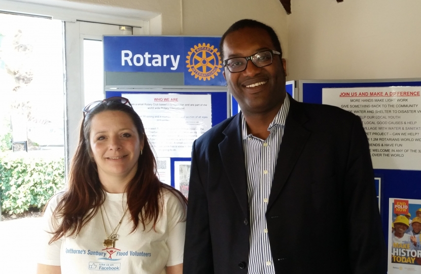 Alison with Kwasi Kwarteng MP