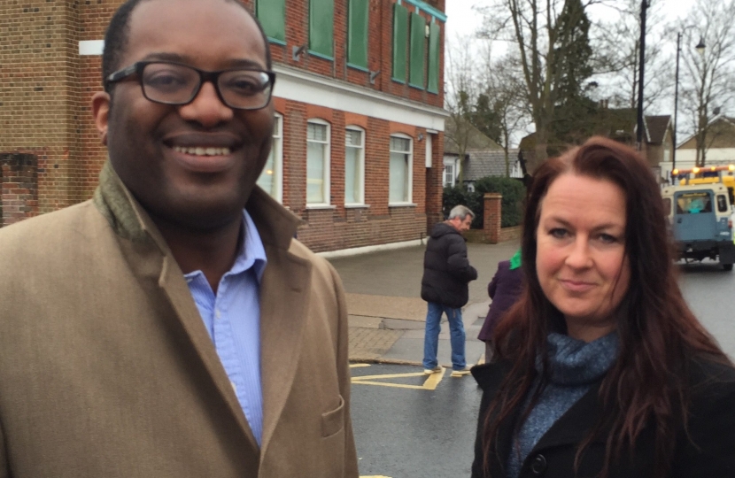 Kwasi Kwarteng MP with Denise