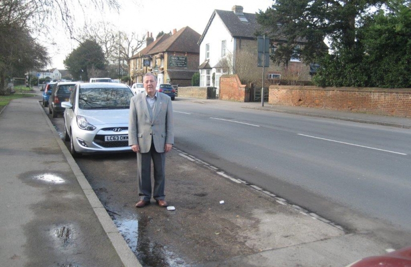 Richard inspecting problem with drainage