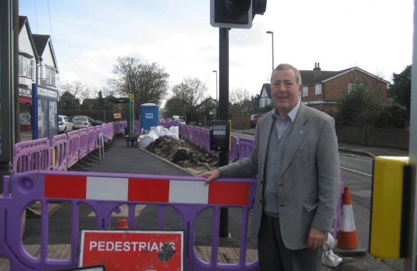 Richard inspecting road works