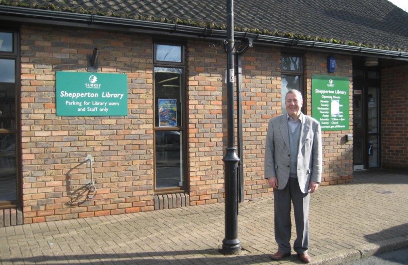 Richard outside the refurbish library