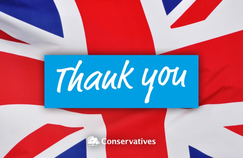 Thank you for voting Conservative