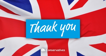 Thank you for voting Conservative